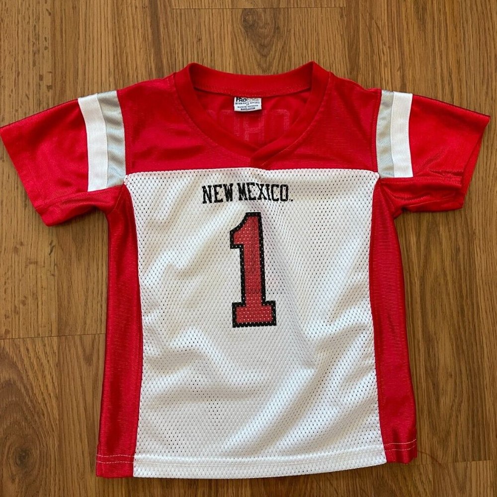 New Mexico Lobos #1 NCAA SUPER AWESOME Toddler Size 4T Kids Football Jersey!